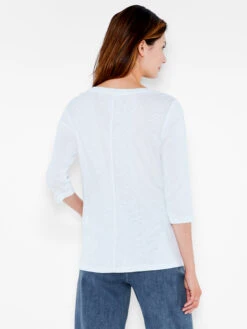 NZT 3/4 Sleeve Boat Tee PAPER WHITE -Varley Nik Shop NZTESS1004PWHPRODUCT 03