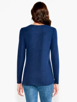 NZT Sweet Dreams Long Sleeve Crew Tee DARK INDIGO -Varley Nik Shop NZTESS1016DIDPRODUCT 03