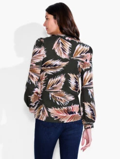 NZT Long Sleeve Fern Henley GREEN MULTI -Varley Nik Shop NZTF232046GRIPRODUCT 03