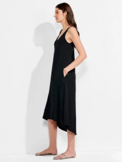 NZT Double V Tank Dress BLACK ONYX -Varley Nik Shop NZTM231257BLXPRODUCT 02