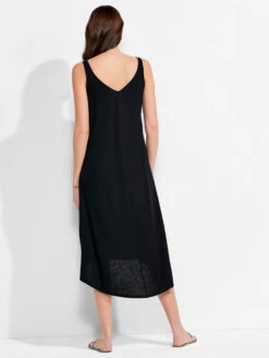 NZT Double V Tank Dress BLACK ONYX -Varley Nik Shop NZTM231257BLXPRODUCT 03