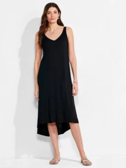 NZT Double V Tank Dress BLACK ONYX -Varley Nik Shop NZTM231257BLXPRODUCT 04