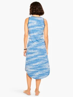 NZT Dotty Lines Tank Dress BLUE MULTI -Varley Nik Shop NZTM231274BLTPRODUCT 03