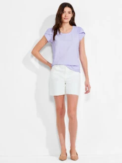 NZT Short Sleeve Tulip Sleeve Scoop Tee JUICY VIOLET -Varley Nik Shop NZTM232014JVLPRODUCT 04