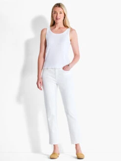 NZT Scoop Lettuce Edge Tank PAPER WHITE 9 NZT Scoop Lettuce Edge Tank PAPER WHITE -Varley Nik Shop NZTM232025PWHPRODUCT 01