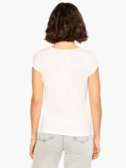 NZT Short Sleeve Scoop Lettuce Edge Tee PAPER WHITE -Varley Nik Shop NZTM232026PWHPRODUCT 03