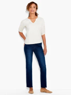 NZT Ruched Elbow Sleeve Split Neck 9 NZT Ruched Elbow Sleeve Split Neck -Varley Nik Shop NZTS231026CBSPRODUCT 04