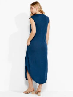 NZT Scoop Tank Dress DEEP OCEAN -Varley Nik Shop NZTS231254DPOPRODUCT 03