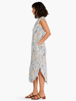 NZT Palm Scoop Tank Dress ORANGE MULTI -Varley Nik Shop NZTS231255ORMPRODUCT 02