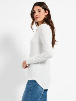 NZT Sweet Dreams Long Sleeve Shirt -Varley Nik Shop NZTW232051MWHPRODUCT 01