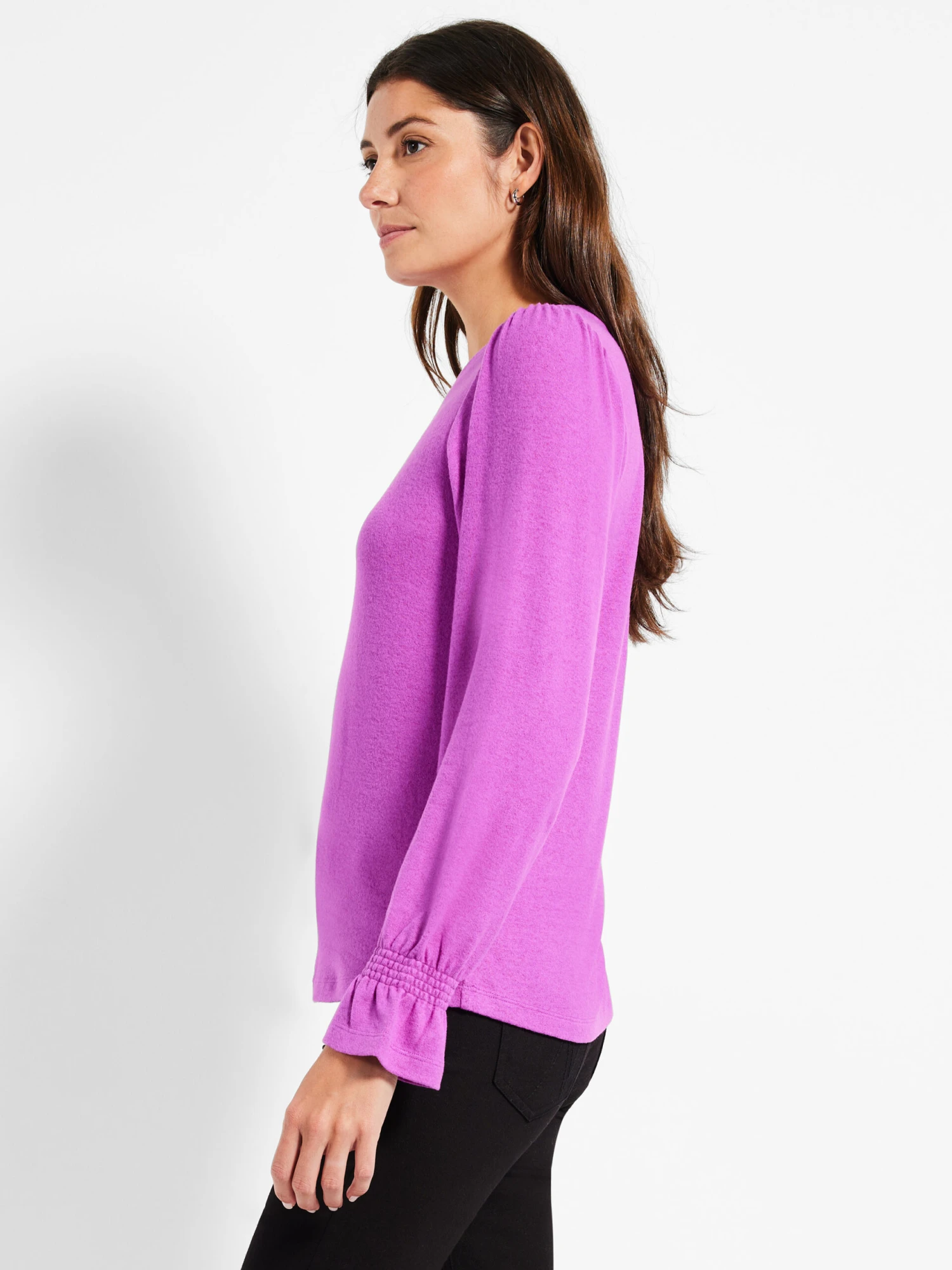 NZT Sweet Dreams Femme Sleeve Tee VIVID MAGENTA 4 NZT Sweet Dreams Femme Sleeve Tee VIVID MAGENTA - Image 2