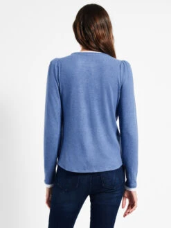 NZT Sweet Dreams Puff Shoulder Layered Top HORIZON -Varley Nik Shop NZTW232071HORPRODUCT 03