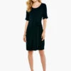 Eaze Tie Dress BLACK ONYX 1 Eaze Tie Dress BLACK ONYX -Varley Nik Shop S221216BLXPRODUCT 01