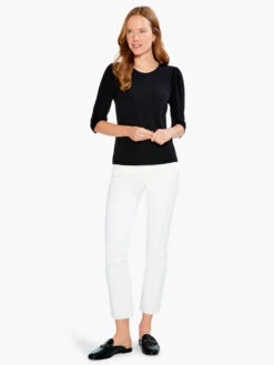 Drapey Rib Puff Sleeve Tee -Varley Nik Shop S231009BLXPRODUCT 04