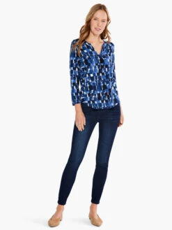 Artist Blocks Top BLUE MULTI -Varley Nik Shop S231053BLTPRODUCT 04