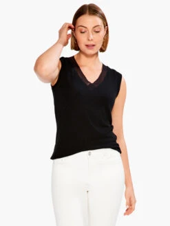 Drapey Rib Mesh Trim Tank