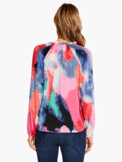 Abstract Art Top PINK MULTI -Varley Nik Shop S231609PKMPRODUCT 03