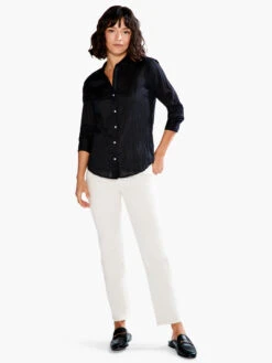 Crinkle Shirt BLACK ONYX -Varley Nik Shop S231636BLXPRODUCT 04