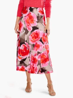 Rosy Outlook Slip Skirt PINK MULTI