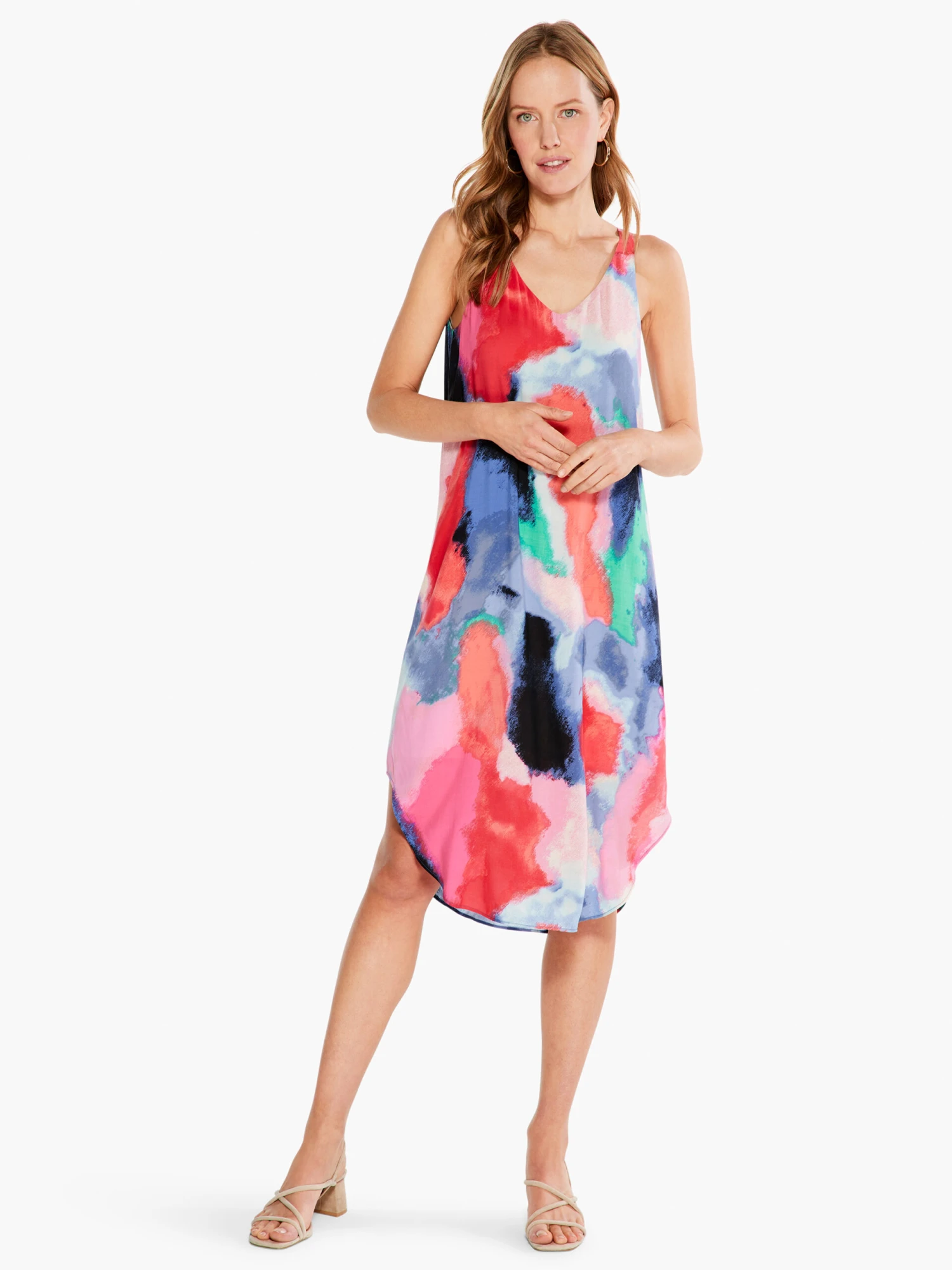 Abstract Art Dress PINK MULTI 7 Abstract Art Dress PINK MULTI - Image 5
