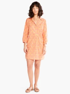 Swan Rays Dress ORANGE MULTI -Varley Nik Shop S231911ORMPRODUCT 04
