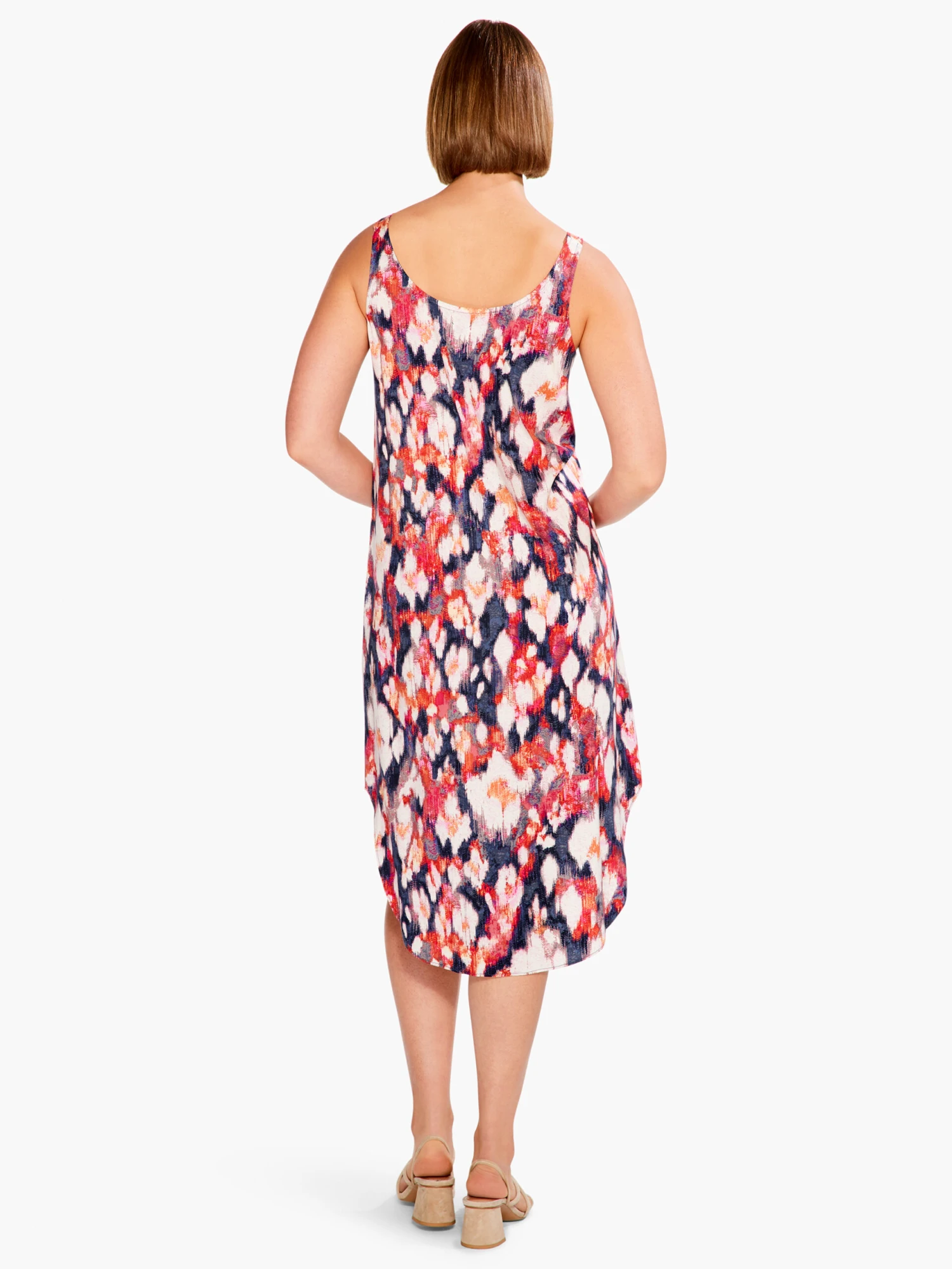 Floral Ikat Live In Dress BLUE MULTI 5 Floral Ikat Live In Dress BLUE MULTI - Image 3
