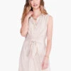 Cafe Tie Front Dress NEUTRAL MULTI -Varley Nik Shop S231921NUMPRODUCT 01
