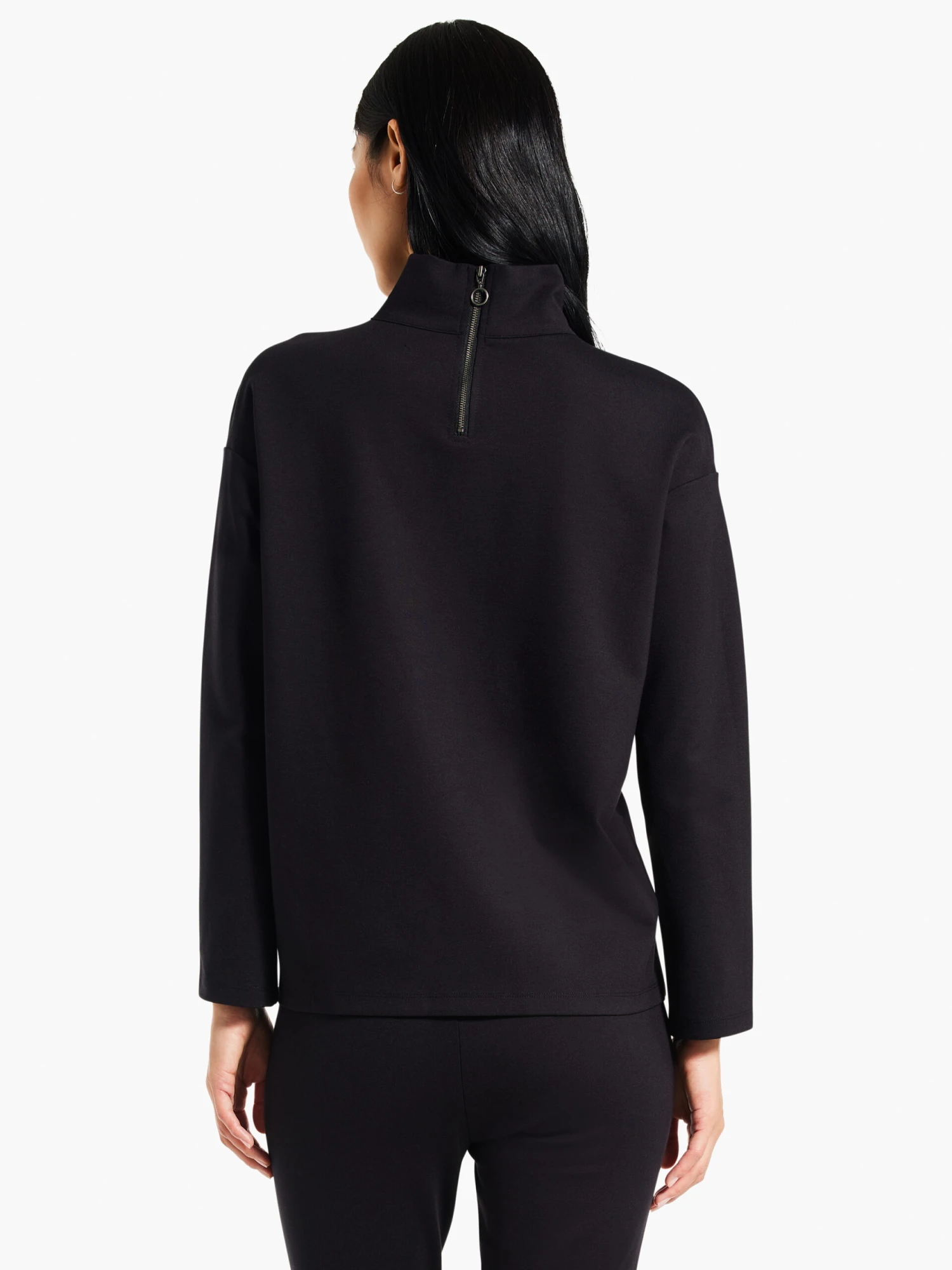 Reversible Ponte Top BLACK ONYX 5 Reversible Ponte Top BLACK ONYX - Image 3