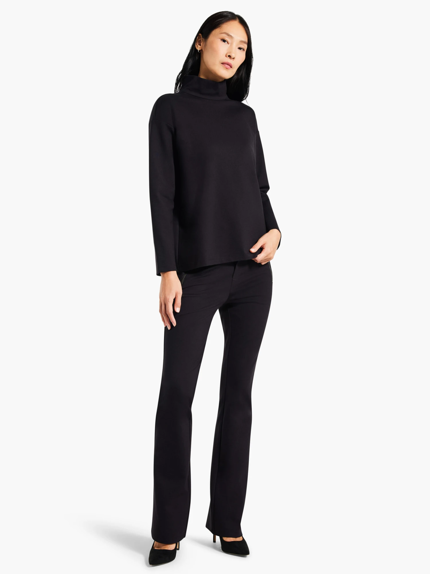 Reversible Ponte Top BLACK ONYX 6 Reversible Ponte Top BLACK ONYX - Image 4