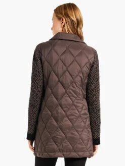 Quilted Knit Coat BLACK MULTI 9 Quilted Knit Coat BLACK MULTI -Varley Nik Shop W231106BLMPRODUCT 03