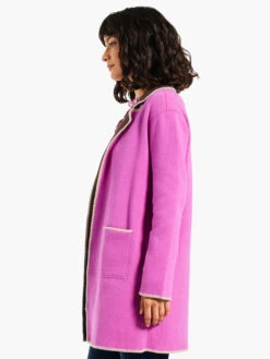 Cool Nights Reversible Knit Jacket VIVID MAGENTA -Varley Nik Shop W231142VMGPRODUCT 02