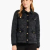 Knit Trim Puffer Jacket