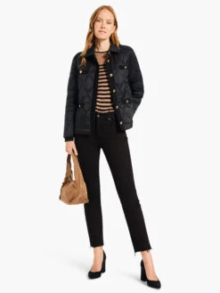 Knit Trim Puffer Jacket -Varley Nik Shop W231171BLXPRODUCT 06