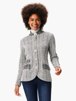 Frosty Knit Blazer GREY MULTI 10 Frosty Knit Blazer GREY MULTI -Varley Nik Shop W231186RGMIPRODUCT 01