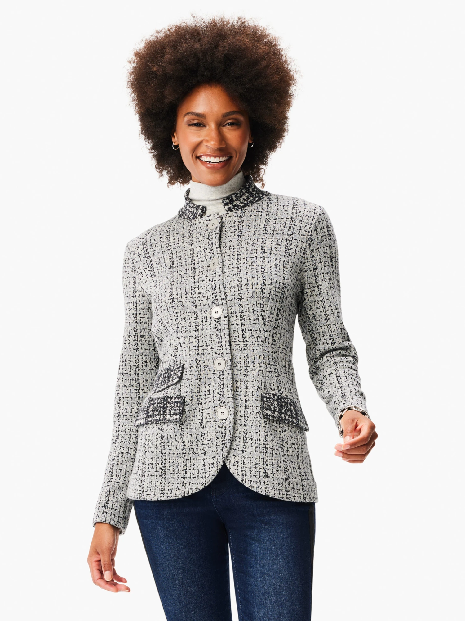 Frosty Knit Blazer GREY MULTI 4 Frosty Knit Blazer GREY MULTI - Image 2