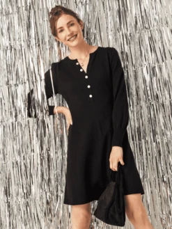 Twirl Time Dress BLACK ONYX 13 Twirl Time Dress BLACK ONYX -Varley Nik Shop W231220BLXPRODUCT 04A