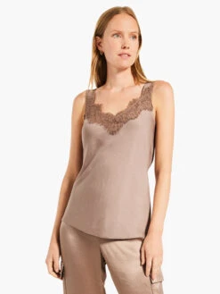 Lace Cami Tank STUCCO