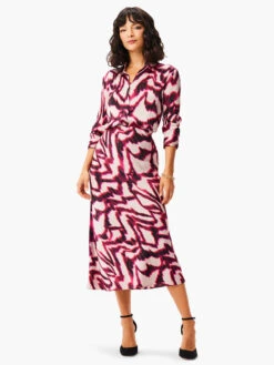 Blurred Ikat Shirt PINK MULTI -Varley Nik Shop W231658RPKMPRODUCT 04