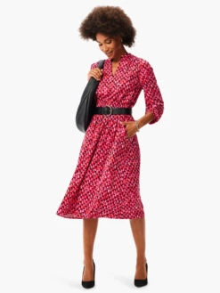Festive Mix Live In Dress RED MULTI -Varley Nik Shop W231904RREDPRODUCT 04