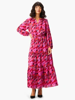 Petal Splash Dress PINK MULTI -Varley Nik Shop W231906PKMPRODUCT 01