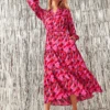 Petal Splash Dress PINK MULTI